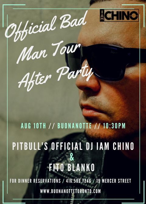 305 COMES TO THE 6!
Bad Man Tour Official After Party
I AM Chino alongside Fito Blanko
August 10th | 10:30PM