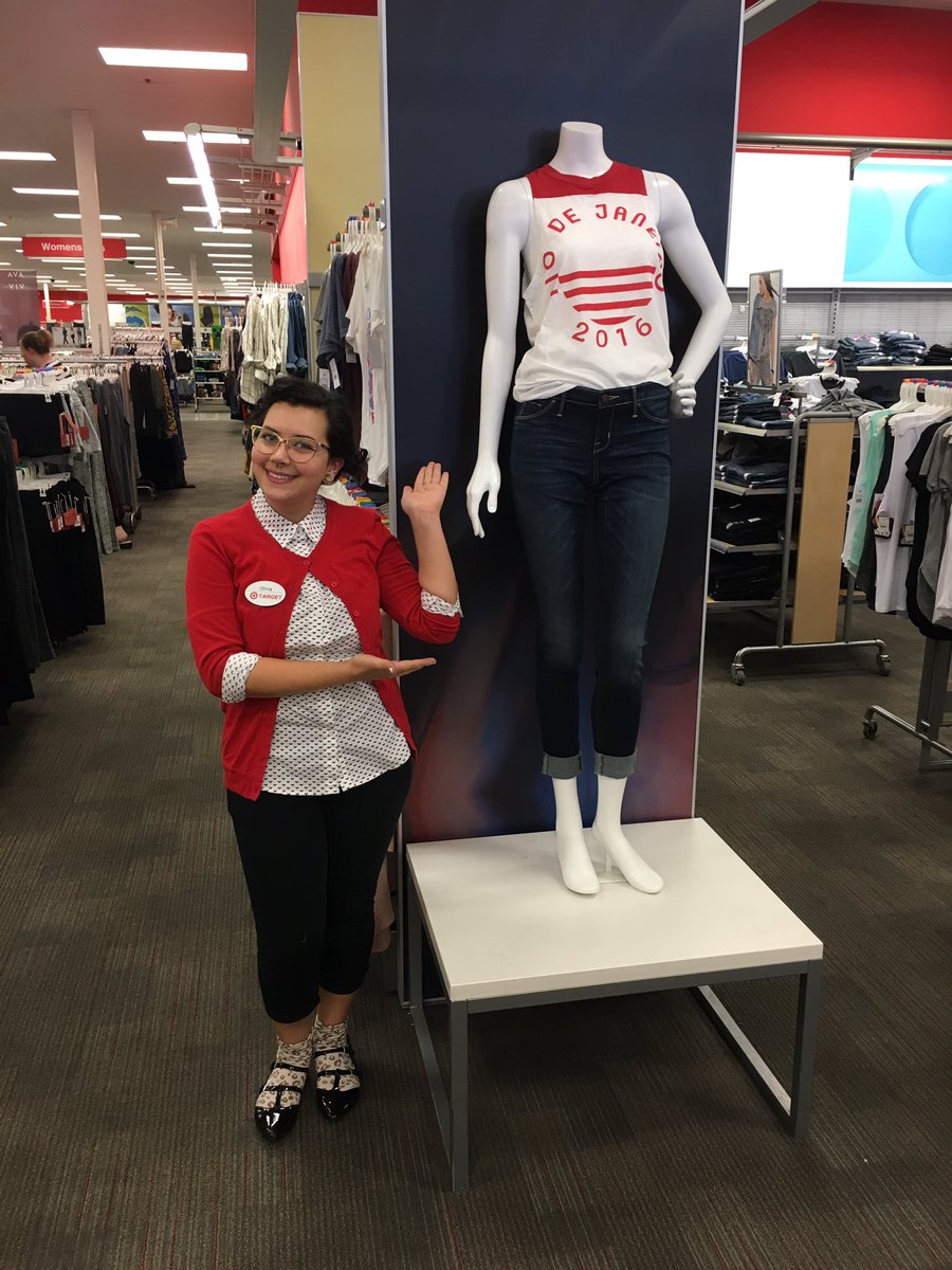 HanBlankinship's tweet photo. Introducing one of our new brand TM's, Olivia! #Olympics2016 #VMBrand @target_chico @tracyacurry1 @Andreya_Allen https://t.co/SWTaUILQA6