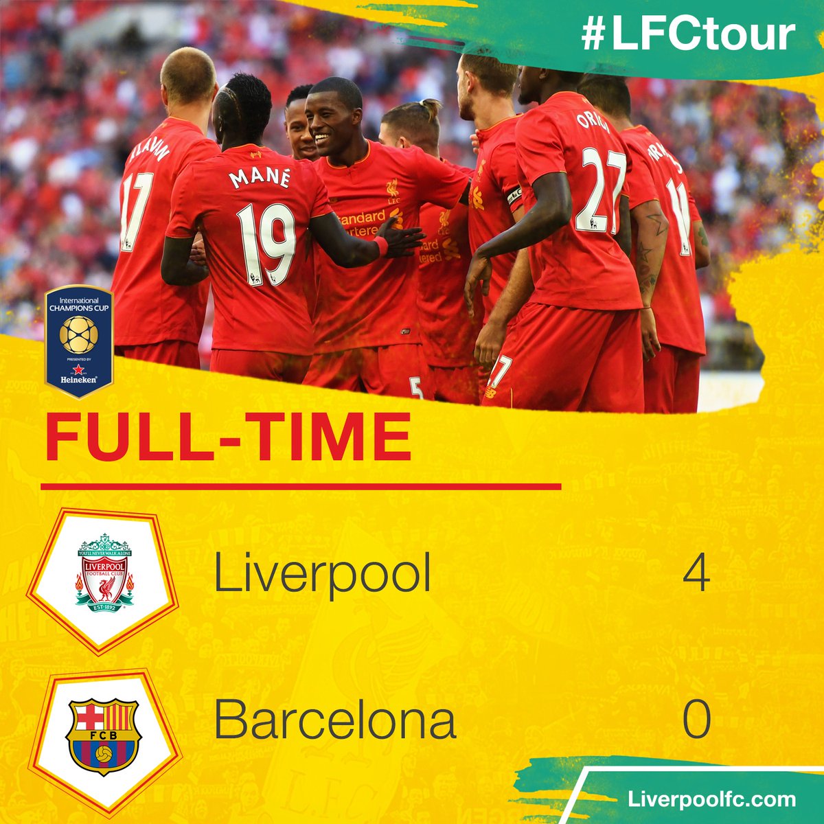LFCIndonesia's tweet photo. FULL TIME. #LFC gasak 4-0 Barcelona. #LFCIndonesia https://t.co/gNJ2Yx2ran https://t.co/hRamahagat