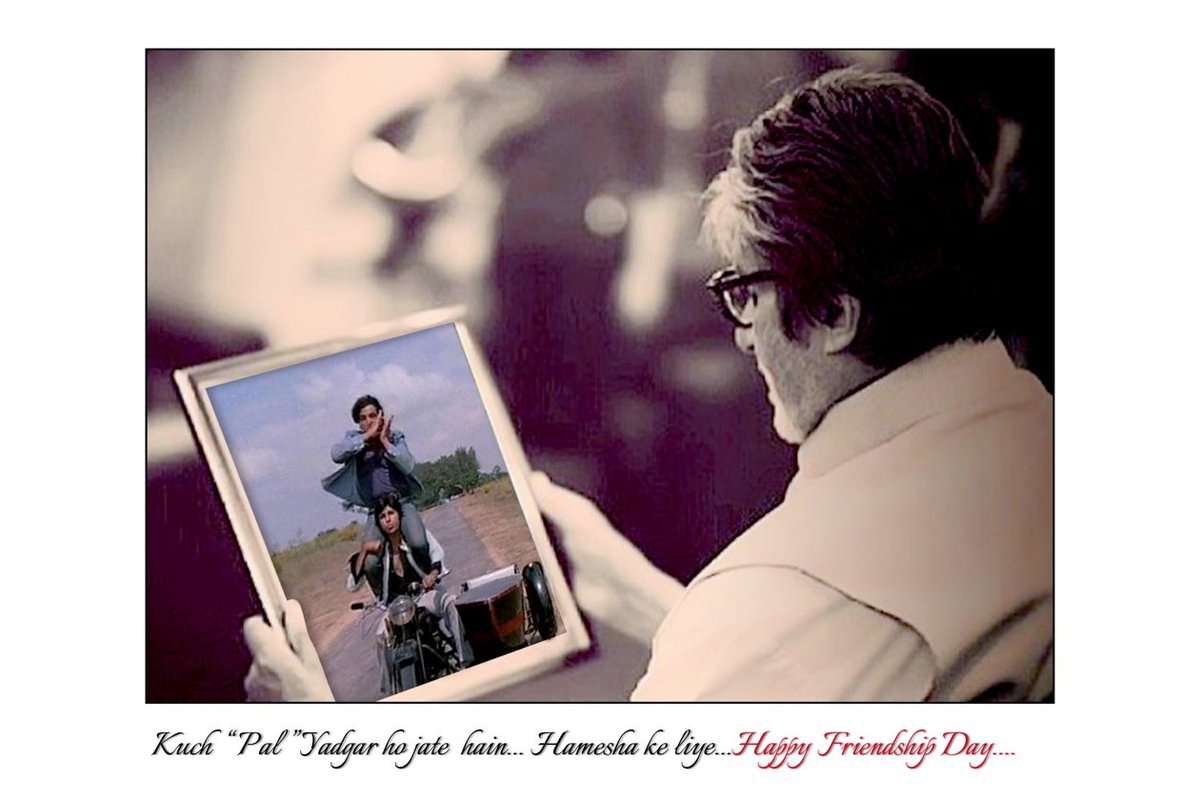 SrBachchan's tweet photo. T 2340 -Happy friendship day .. ever https://t.co/BsOZ5g0n8x