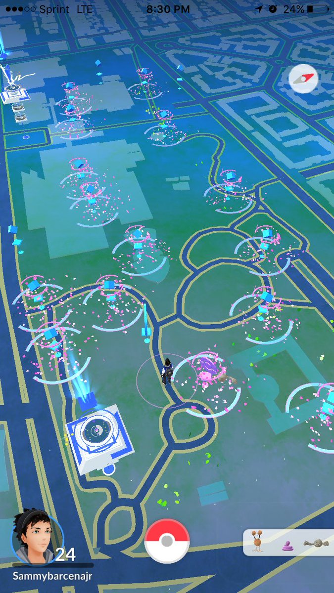 sammyieTheBull's tweet image. Walking around yesterday at la bra tar pits @_PokemonGoLA