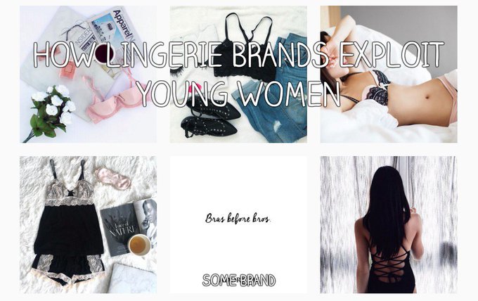 How #lingerie brands use #socialmedia to exploit young female #influencers. #fbloggers https://t.co/cJjEAQZDLn<a href="/tag/lingerie"class="tags">#lingerie</a><a href="/tag/socialmedia"class="tags">#socialmedia</a><a href="/tag/fbloggers"class="tags"><span>#fbloggers</span></a><a href="/tag/influencers"class="tags"><span>#influencers</span></a>