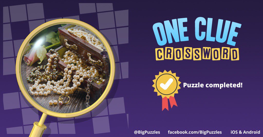 I completed a puzzle in One Clue Crossword. Play now for free!
onecluecrossword.com #OneClueCrossword