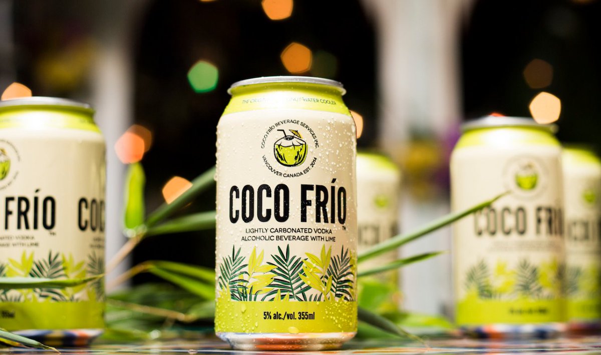 FireflyVan's tweet photo. .@drinkcocofrio is a refreshing sparkling vodka beverage made from fresh young coconut water, lime + Okanagan vodka. https://t.co/wjzcIC8dIA