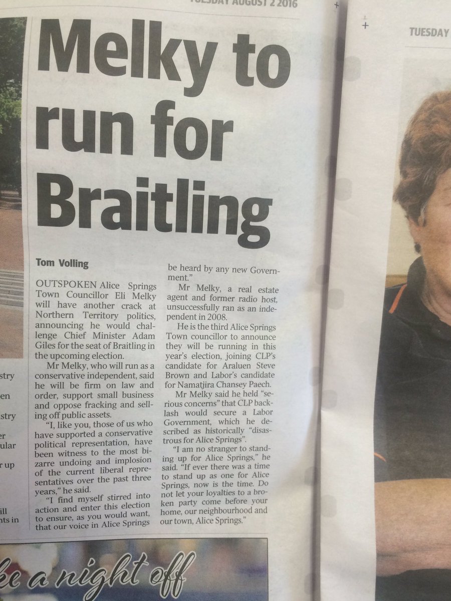 Out with old in with new #Melky #Braitling #AliceSprings #ntpol #Aug27