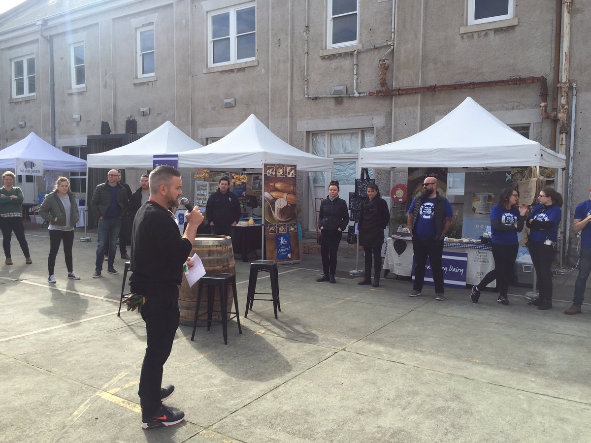 The producer briefing begins. It's about to get meaty #meatsweats