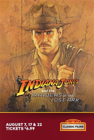 #ClassicFilmSeries tomorrow afternoon: Raiders of the Lost Ark.  First time on silver screen for me.  #IndianaJones