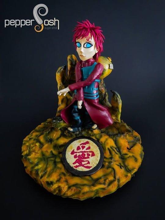 Gaara Heroes &amp; Villains - Cake Collaboration 2016 ... cakesdecor.com/cakes/251927-g… #cake #cakedecorating