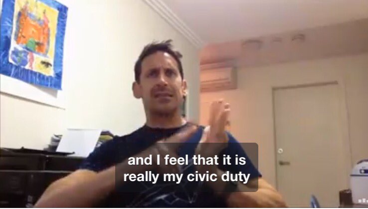 #Deaf people being refused interpreters for jury duty. <a href="/MrAlexWJones/">Alex Jones</a> discusses this issue. facebook.com/aimediaAUS/vid…