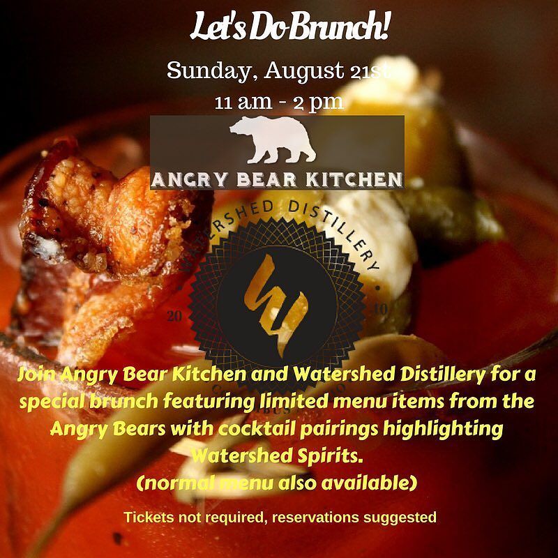 AngryBearKit's tweet image. Angry Bear Kitchen and Watershed Distillery are collaborating on everyone's favorite meal.… ift.tt/2aZI736