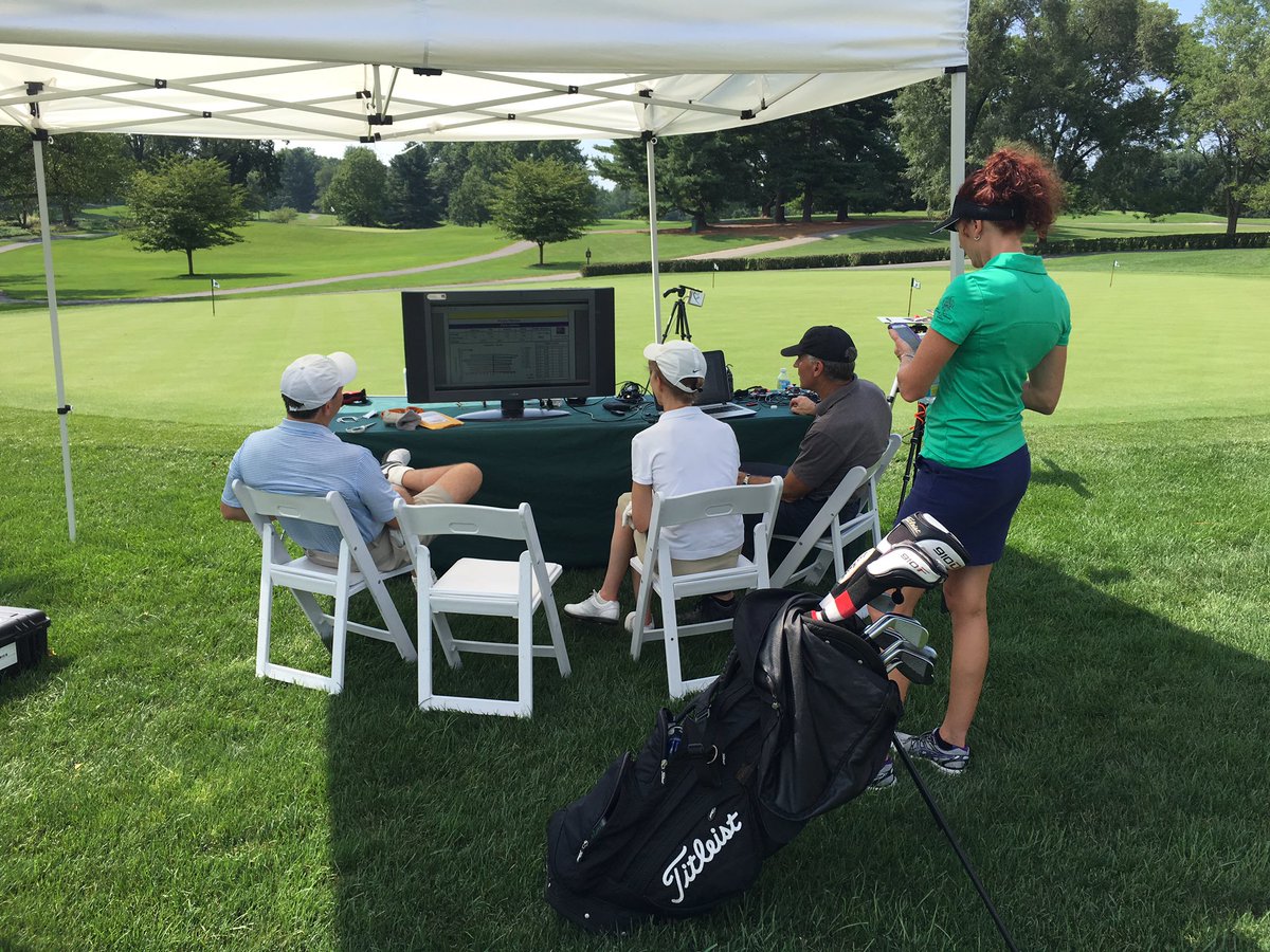 Checking in on putting with golf 3D specialist <a href="/RobertJNealPhD/">Robert Neal</a>    Great day teaching feel and green reading!
