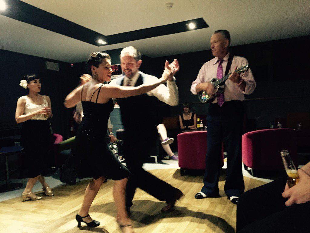 Cabaret's over 'n <a href="/ukemon1/">Casey MacGill</a> is jamming in the bar. Hasse &amp; Evita have just gotta dance. Be there or be square