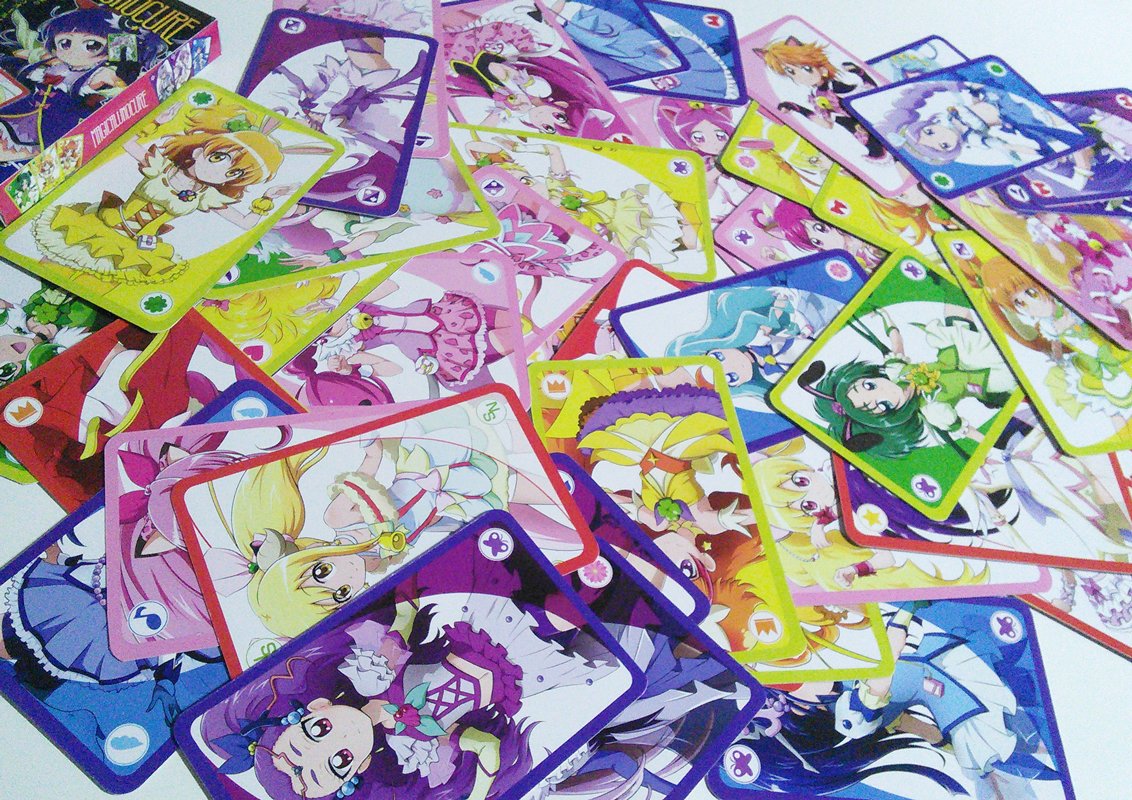 夏コミC90の新刊2冊目『マジカル☆ウノキュア』
ケース入りカワいろカード45枚(変身後)と
その遊び方3種類を漫画で説明した本のセットです!
変身前カードといっしょにすればキュアップ・ラパパと遊び方が広がるよ! #C90 