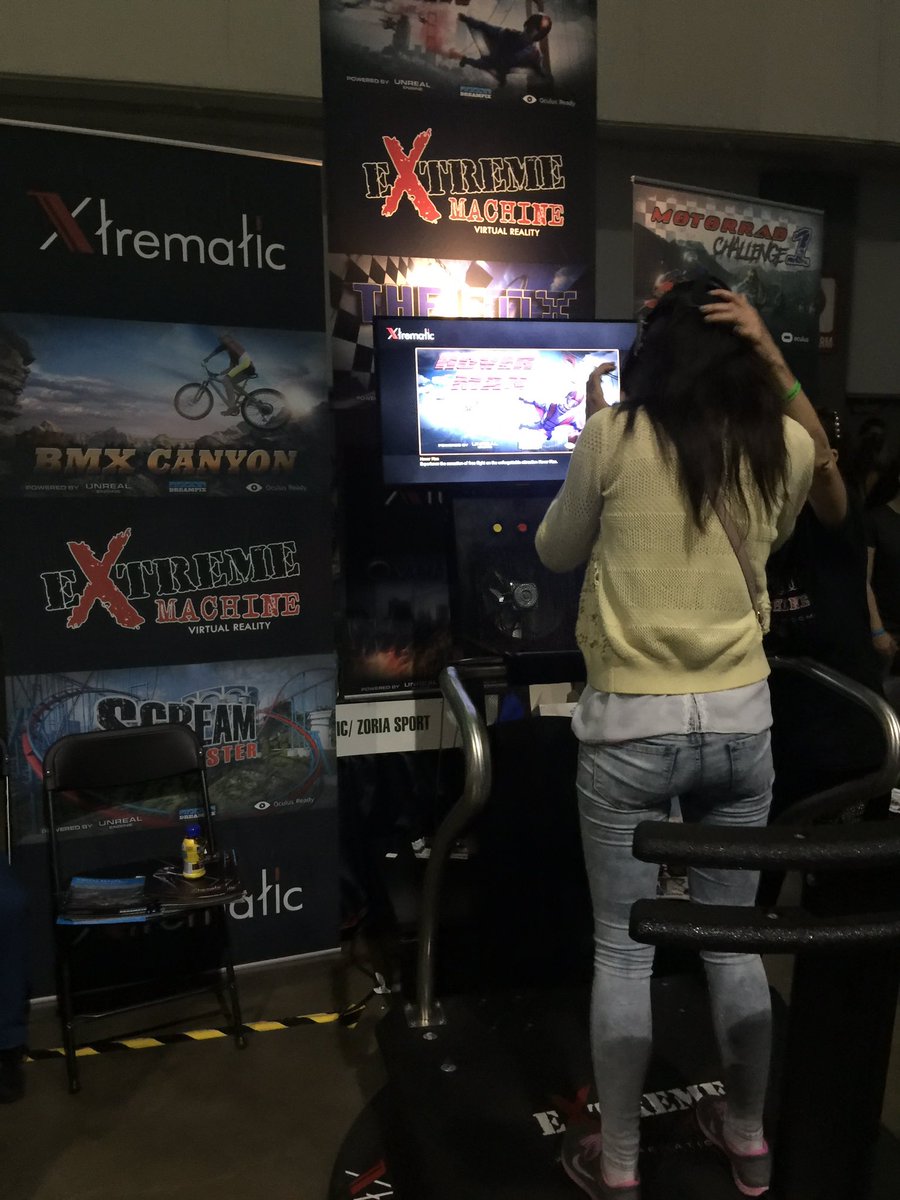 DigitalLA's tweet photo. U can fly, ride roller coasters and do other extreme sports in Xtrematic VR at #VRLA #vrlasummer16 @vrlosangeles https://t.co/SVtSEhjcsl