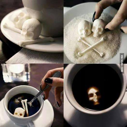 When other Demons come to visit I bring out the Skull and Cross Bones Sugar cubes