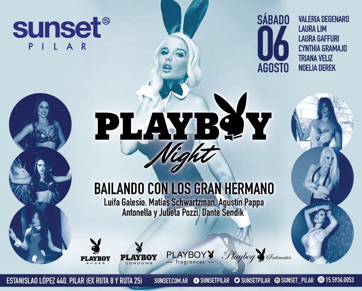 ValeDegenaro's tweet photo. Hoy @sunsetpilar !!!! #PlayboyCondoms #PlayboyShoes #PlayboyIntimates #PlayboyFragances ✨🐰✨ https://t.co/g4pUJbvMdZ