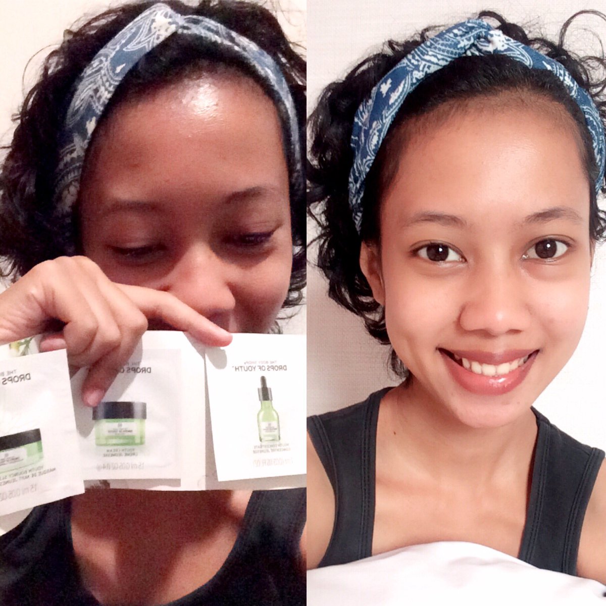 anjaputri's tweet photo. Setelah memakainya,kulit tersa segar dan kenyal.aku pun jatuh cinta padanya. @TheBodyShopIndo #MyDropsOfYouth https://t.co/8kCzD5Ar65