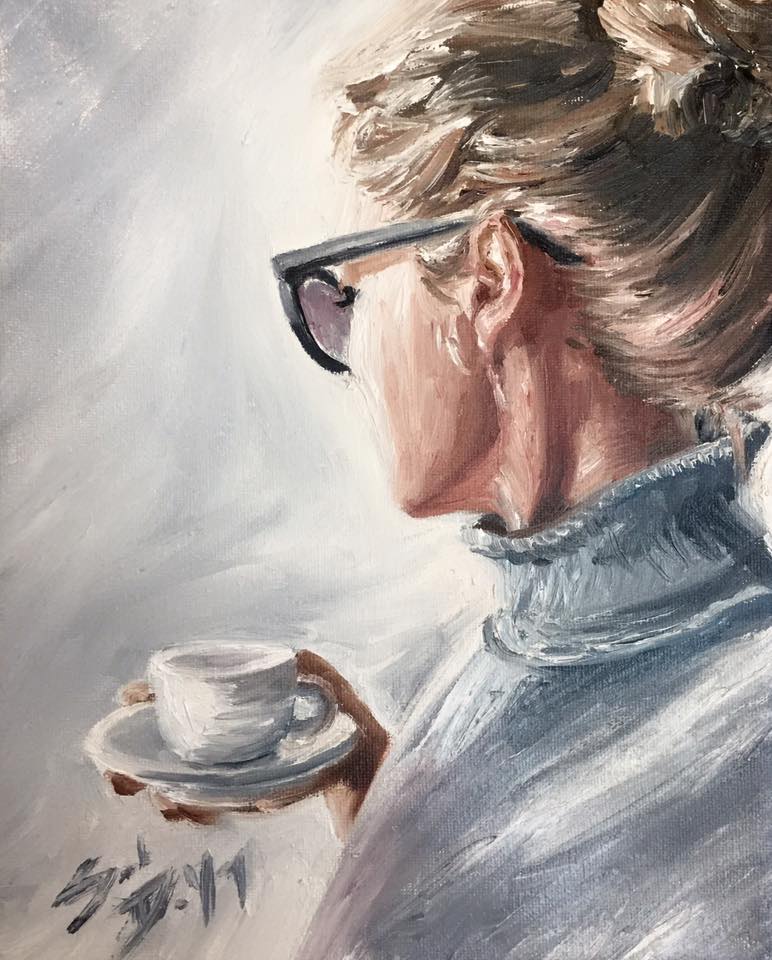 SarahDeYong's tweet photo. "Espresso" #oiloncanvas #painting #espresso #oilpainting #art #coffee #coffeelover #coffeeaddict https://t.co/sHN4VPwRFy