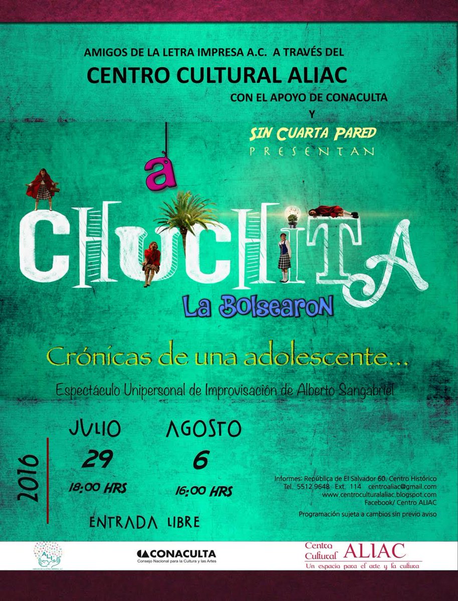 Centro_ALIAC's tweet photo. Alberto Sangabriel, presentó hoy la 2da. función de su unipersonal "A Chuchita la bolsearon"
https://t.co/jgTujvKaCG https://t.co/oyeCB7gc20