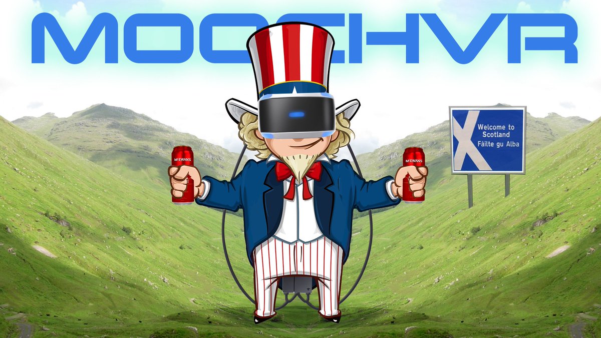 Graphic_God's tweet photo. @Mooch1978 is finally convinced to try VR. https://t.co/FMFkJddSSw