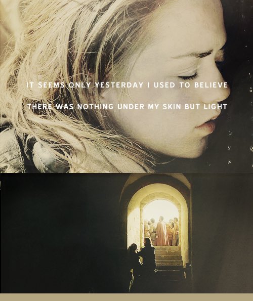 "It seems only yesterday I used to believe there was nothing under my skin but light." •Arya Stark•