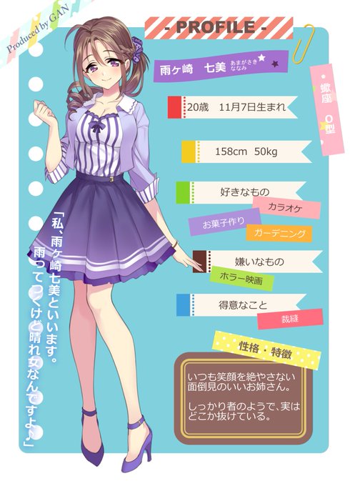 そして最後、雨ヶ崎七美。 