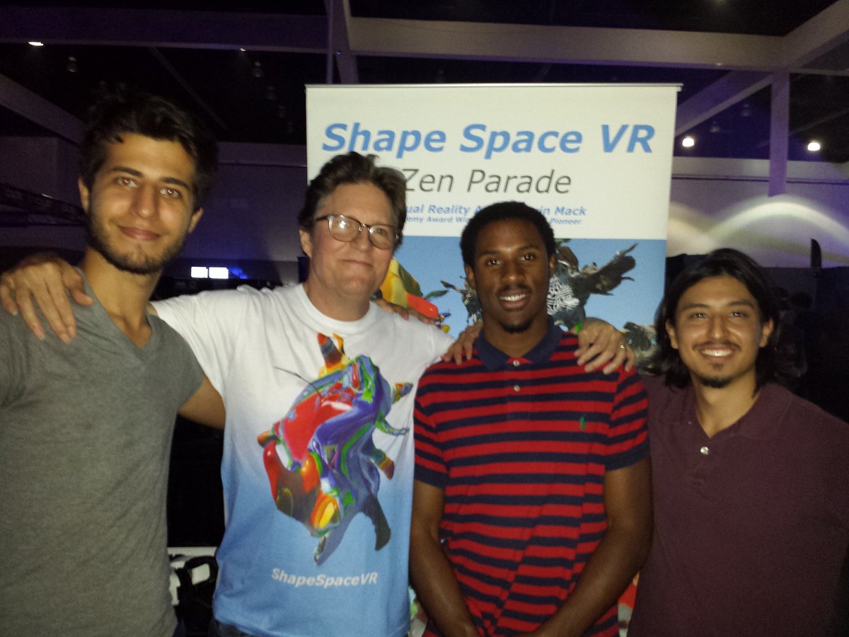 shapespacevr's tweet photo. Great energy @TheDocDocs ! Thanks for rockin coverage! Excited to see #vrlasummer16 doc! @kevinmackart @snowmack #vr https://t.co/IaofhOk81O
