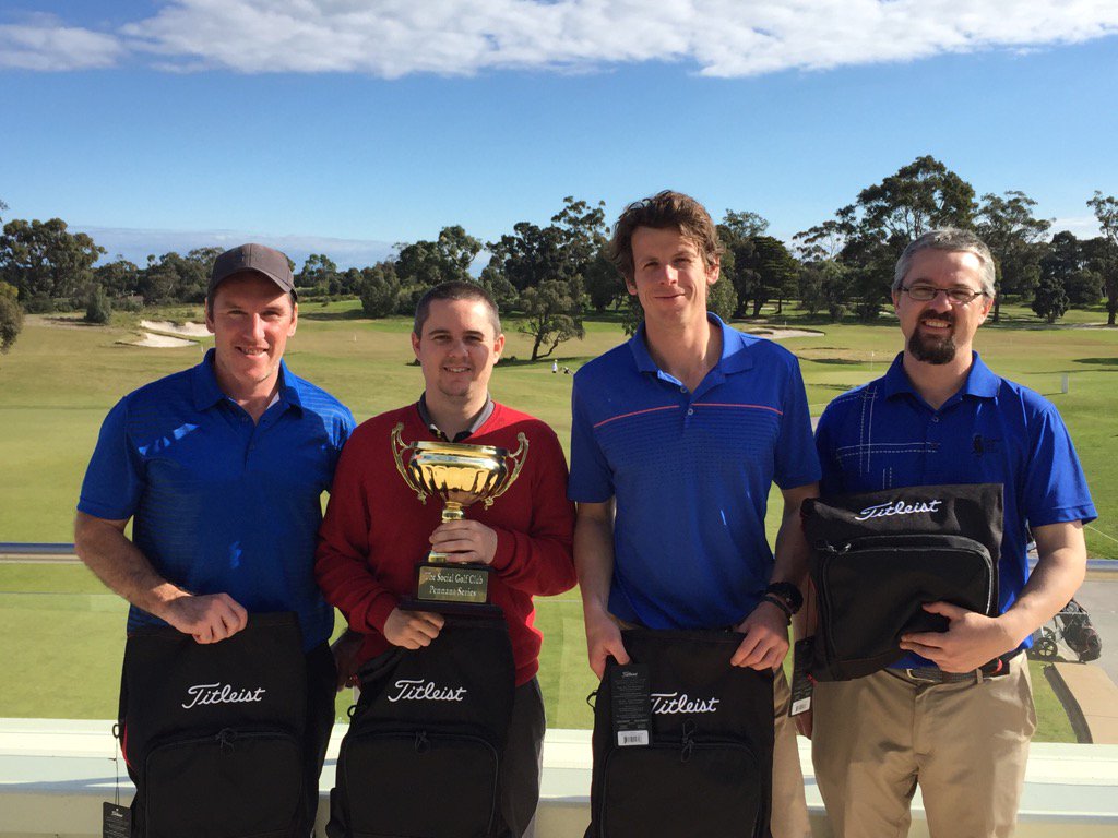 Congratulations to 3 Righty's + 1 Lefty the 2016 Pennant series Champions after a 2.5/0.5 win <a href="/VicGolfClub/">Victoria Golf Club</a> today