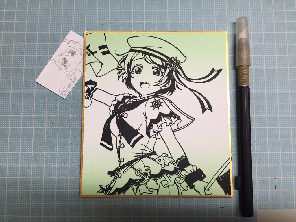 ライト 切り絵 ラブライブ より小泉花陽です 夏休み第1作は久しぶりにかよちんソロの切り絵でございます W にしてもやっぱりかよちんはかわいい 確信 切り絵 ラブライブ 小泉花陽 T Co Masxc4baef Twitter