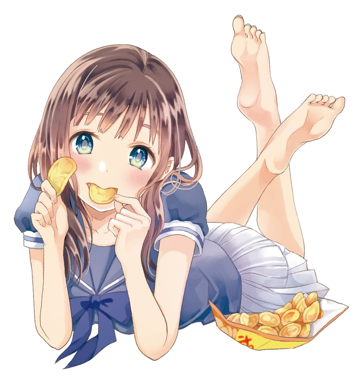 茉崎ミユキ おやつ時間なのでポテチ置いておきますね 新刊3冊目はデザート本です よろしくお願いしますー