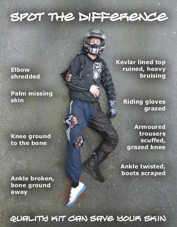 dharford79's tweet photo. Coming off a motorbike, even at low speed can mean years of pain or even death!
#CoverUp #FoolsGear #RoadSafety https://t.co/J4OV1mTsK6