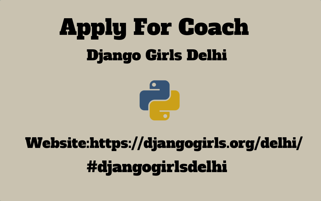 Django Girls Delhi tweet media