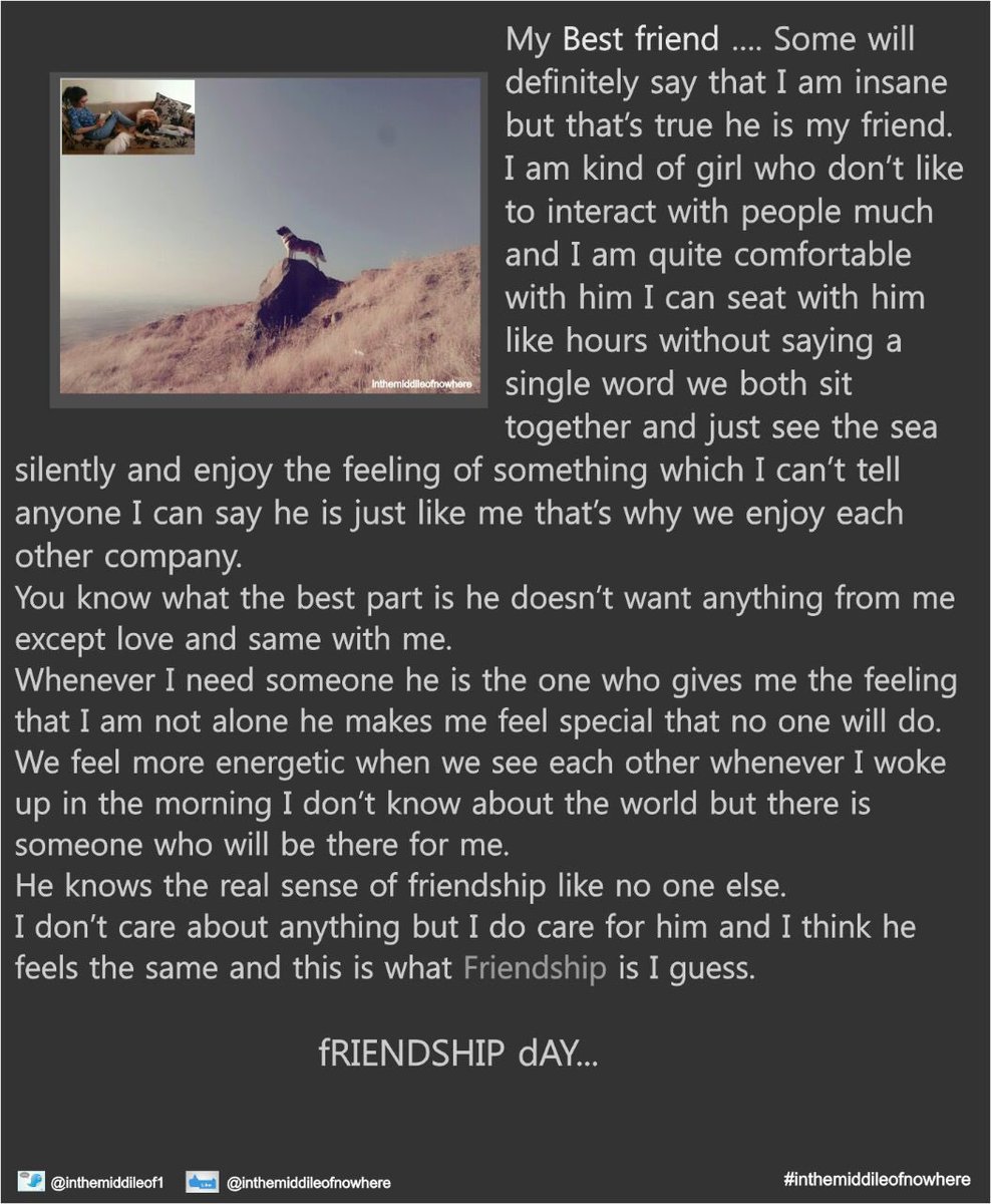 INTHEMIDDILEOF1's tweet photo. #Madfie #TheresAlwaysAFriend make it special #FriendshipDay #SwapWithFriends #lifequote #FriendshipFirst https://t.co/kFgGHb7qkj