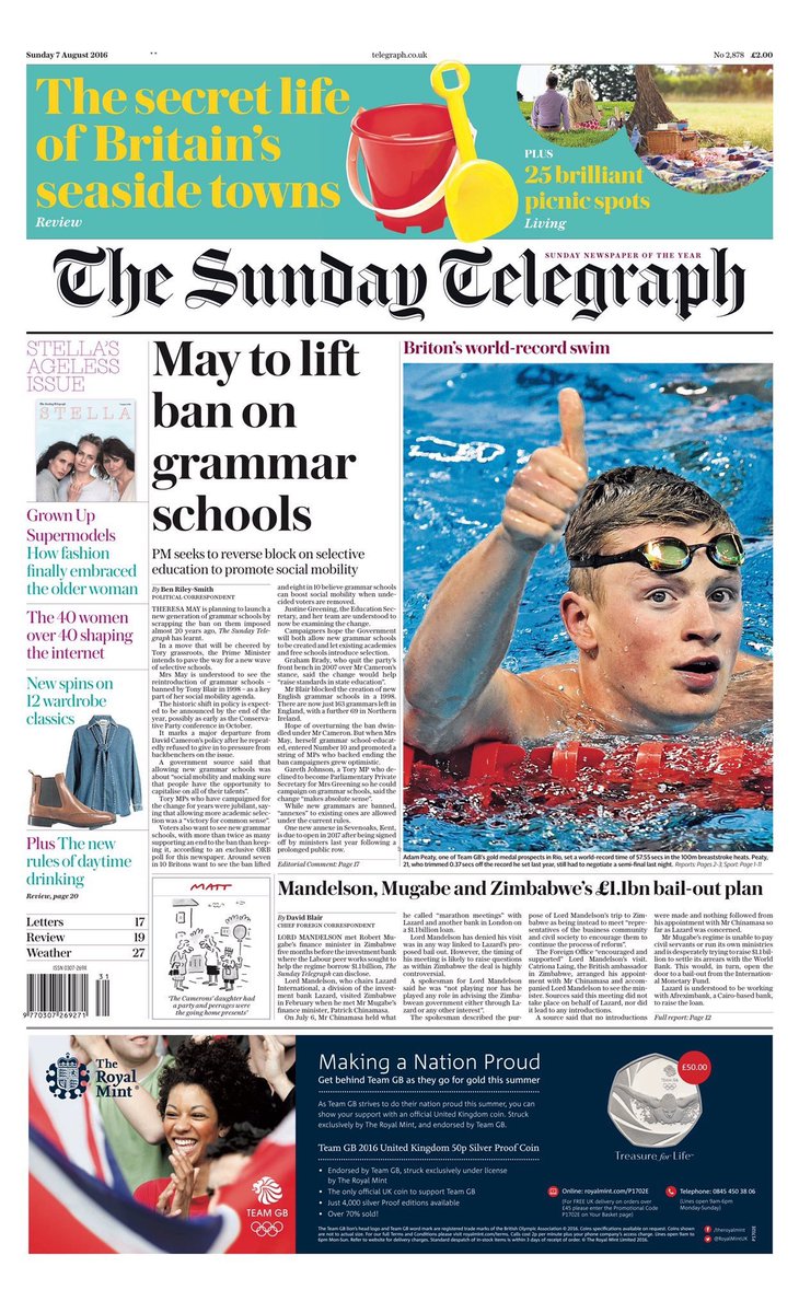 OXYMORON ALERT! Apparently May sees reintroduction of grammar schools as a key part of her social cohesion agenda.
