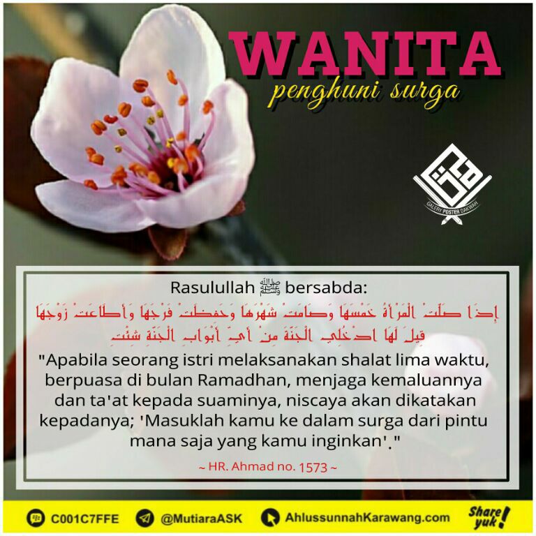 Ushulus_Sunnah's tweet photo. Wanita penghuni surga https://t.co/e4U3xM3rgw