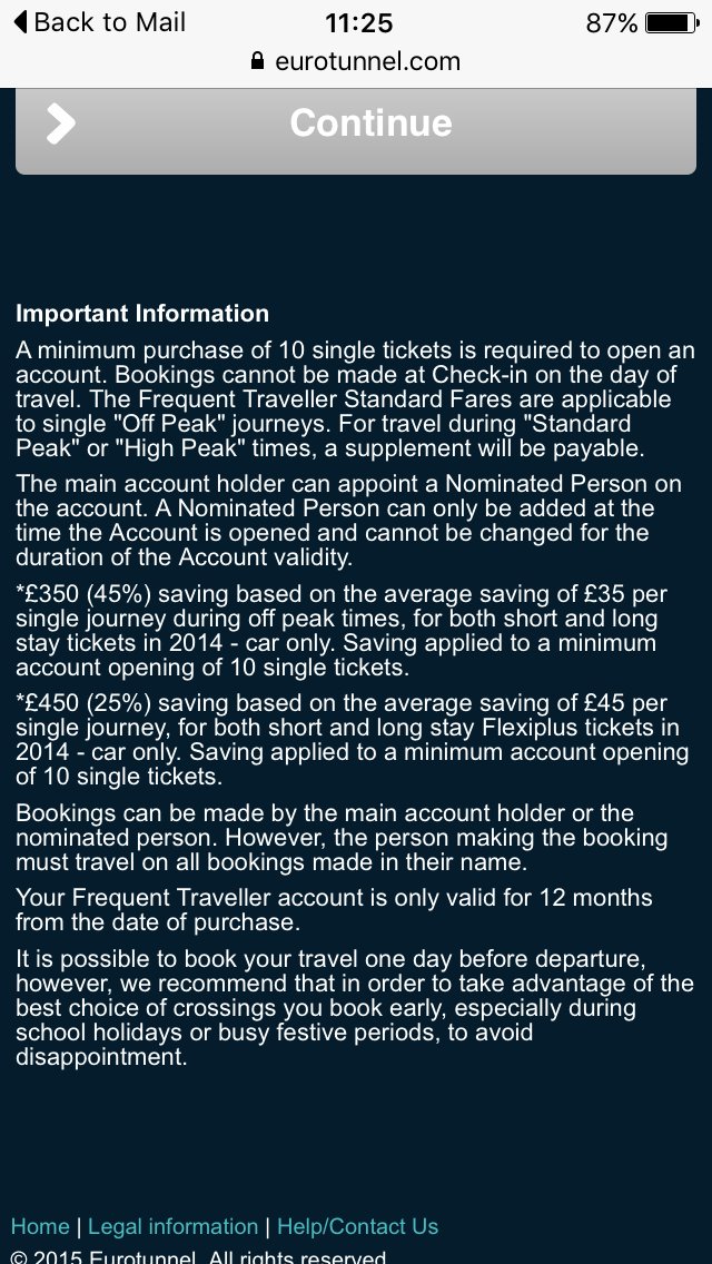 SohabeS's tweet photo. @eurotunnel  where in your terms does it say you have limited allocations for frequent traveller customers? https://t.co/wMLomqUpaV