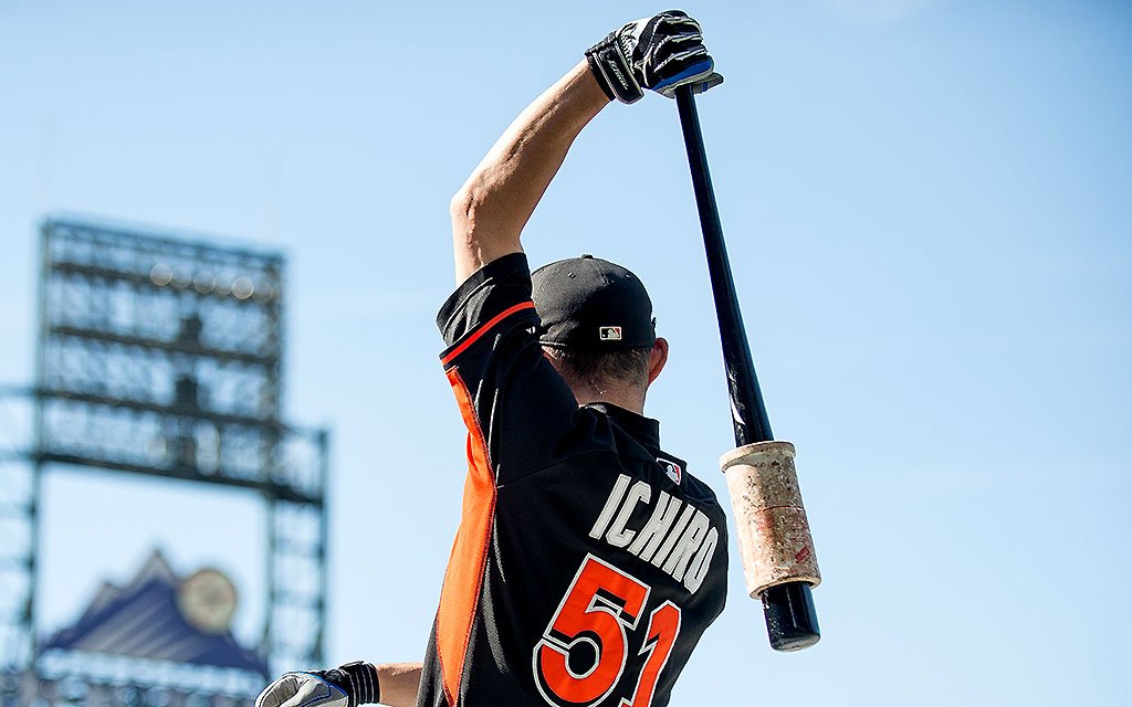 MLB's tweet photo. You'll want to watch the @Marlins today.

Ichiro is in the lineup, 1 hit shy of #Ichiro3000: https://t.co/mWBOPdzMbu https://t.co/IGU65NOfsU