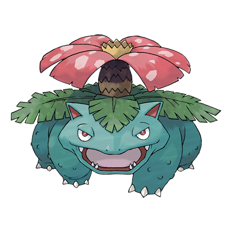 ServPokemon's tweet photo. #Pokedex #Venusaur 
Altura: 2,0 m
Peso: 100,0 kg
Tipo: Planta - Veneno
Categoría: Semilla
Habilidad: Espesura https://t.co/rTD3Du1U7Q