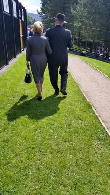theBRCA's tweet photo. It's day 2 at 'Yanks' in Saddleworth.  
Lots of people in period dress, track challenges and fly pasts to see https://t.co/j7EDt0pwdI
