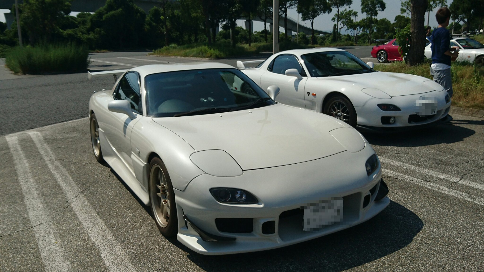 Jyorl じょり 東海reツーリングオフpart8 白fdその2 ハート型のマフラーが凄く気になる低いかっこいいfdと貴重なc West勢 T Co L0yfbaiyfj Twitter