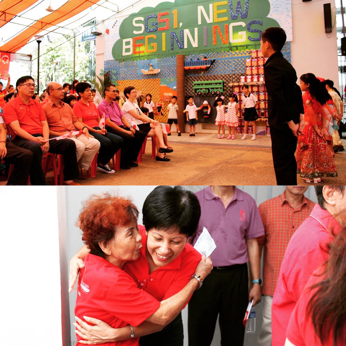 Celebrating #SG51 at Kim Tian West RC last Sunday! #NDP2016