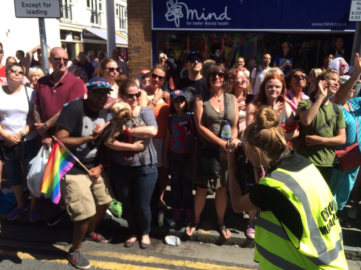 _RockBox_'s tweet photo. Did you spot us yesterday in the parade at #BrightonPride? Here's some of our crowd pics from @_RockBox_  🚍🌈🌈 https://t.co/AtXeqoIv2K