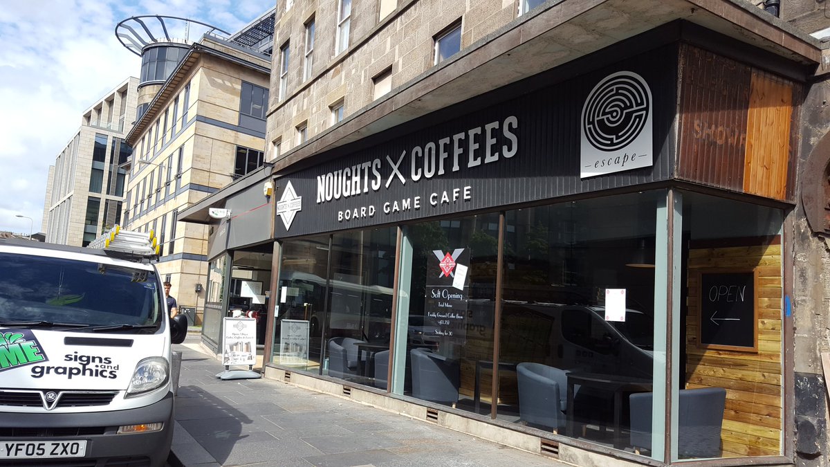 Flat cut letters. Simple yet effective