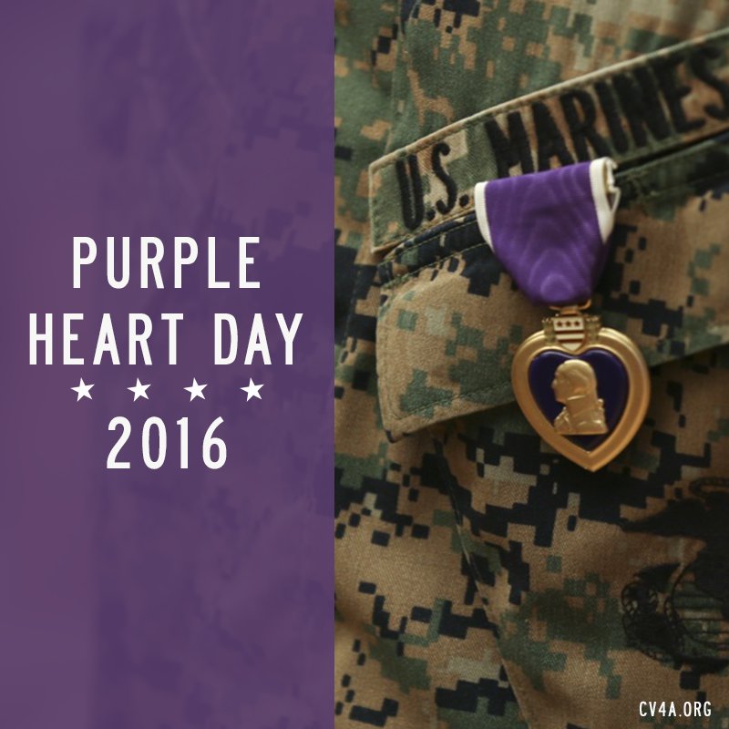 ConcernedVets's tweet image. Today we honor a symbol of the courage and devotion of the American Patriot. #PurpleHeartDay