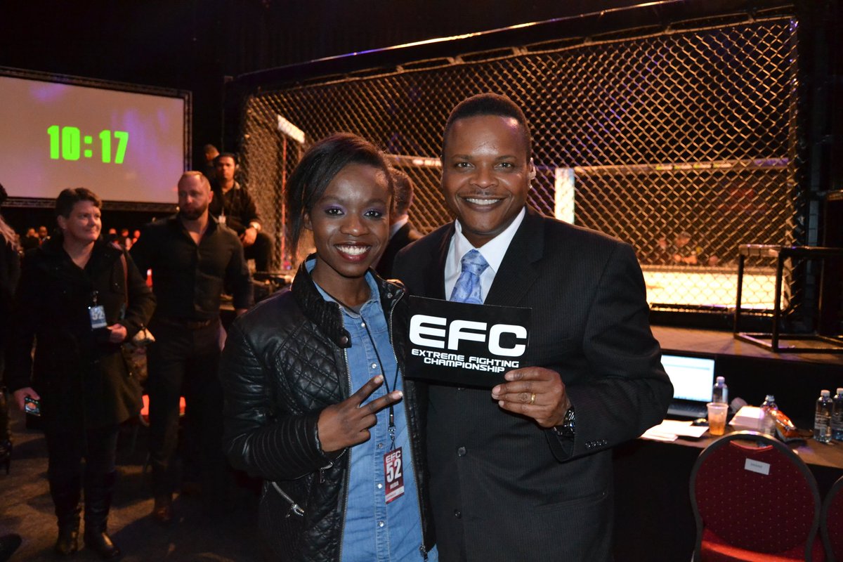 TheeMissLee's tweet photo. The best ring announcer @shanetheduke 😂🙌. Always good to see you mate #EFC52 @EFCworldwide 💪 https://t.co/pNsElIYa0h