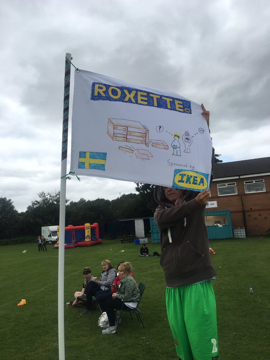 tanyafozzard's tweet photo. Best flag ever, sponsored by IKEA, #DuffaHat #roxette https://t.co/F0O9D8ZW9q