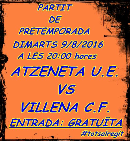 Segon amistos de la pretemporada2016/2017 tesperem #totsalregit