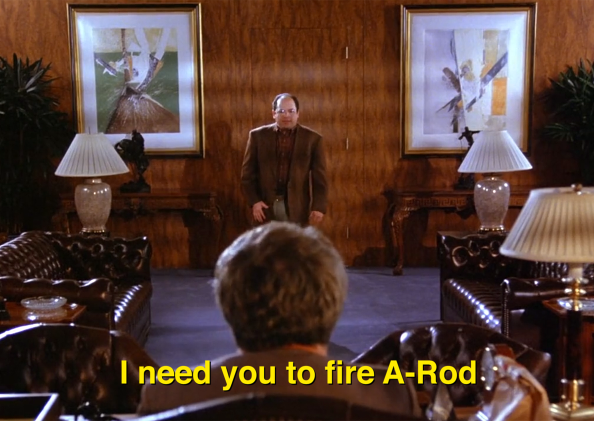 Seinfeld2000's tweet photo. "you wanted to see me mr steinbrener?" https://t.co/88pdOgFPFr