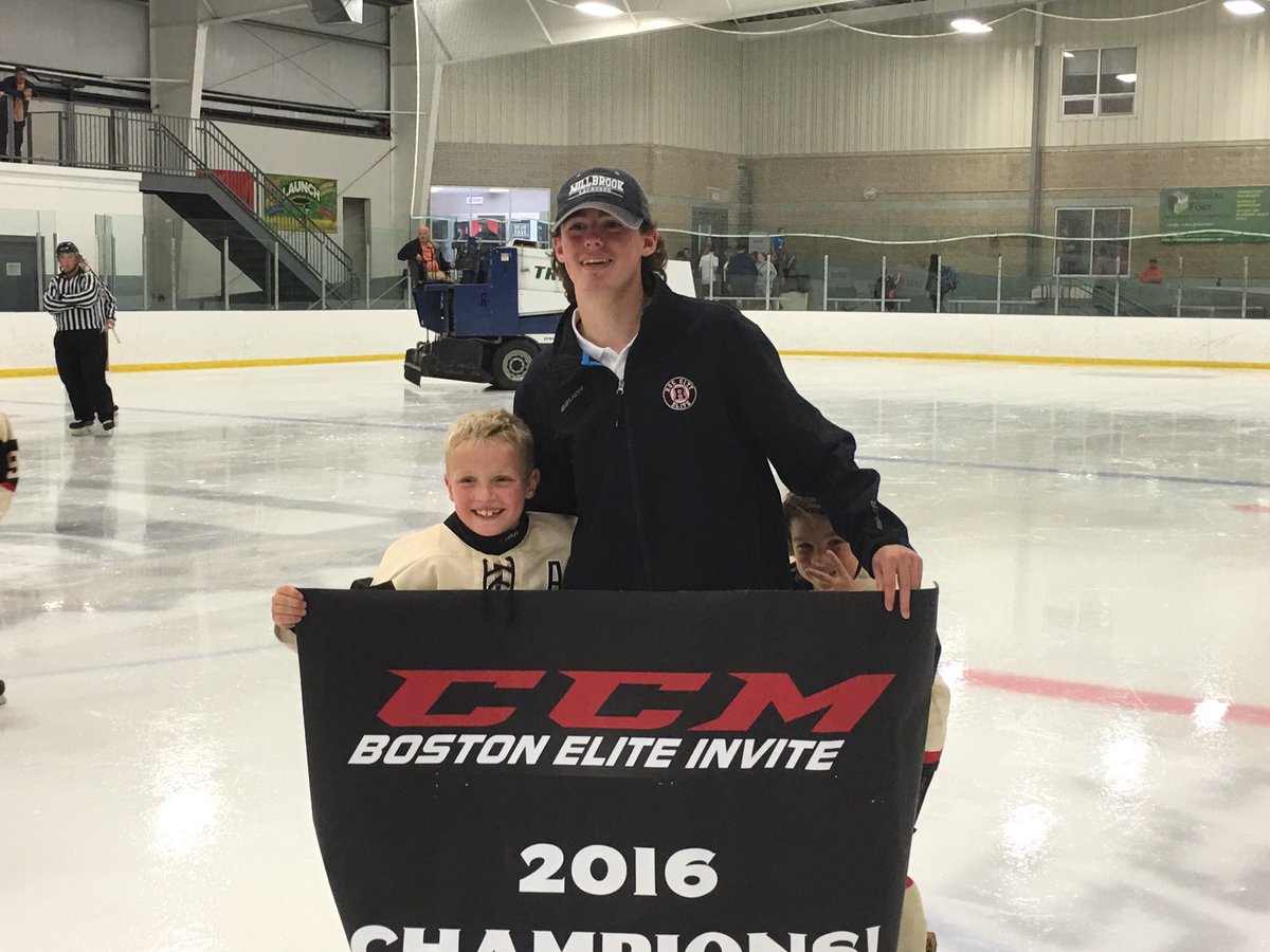 Carter and coach Zach with the banner after a 2-1 win #birdie