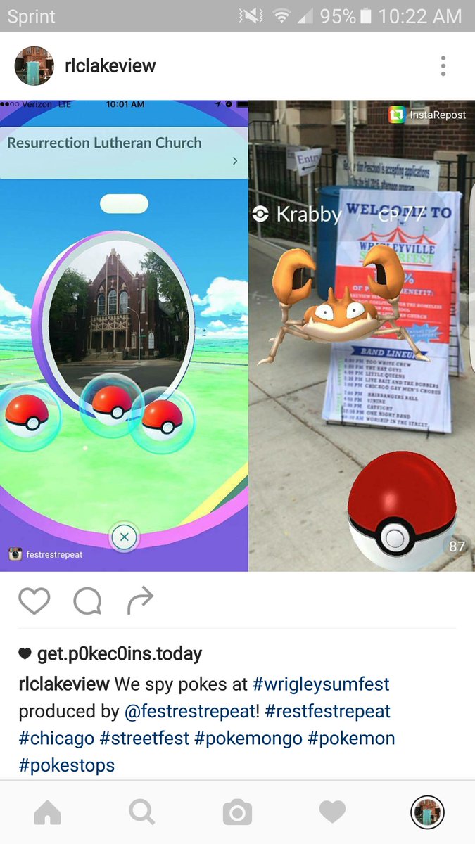 WrigleySumFest's tweet photo. #WrigleySumFest = cold beer, great bands, good food, a huge Kids' Zone AND pokemon! #pokemongo #ChicagoPokemon https://t.co/JGBcn6VPv3
